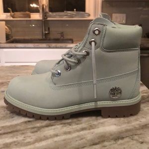Youth Mint Timberland boots
